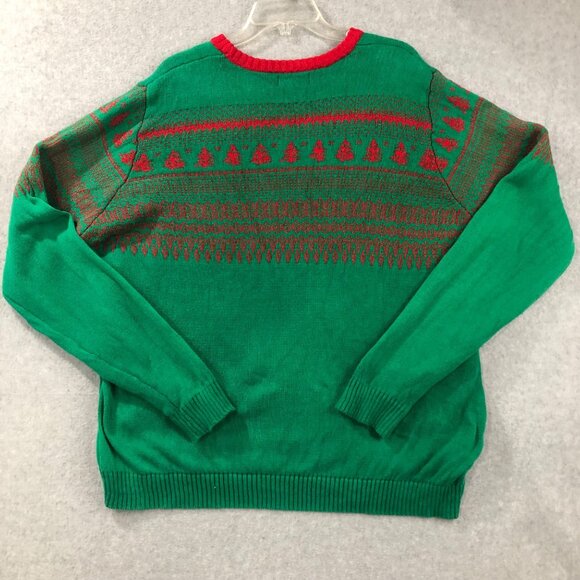 Ugly Christmas Sweater XXL Christmas Unicorn Sweater Mens 100% Cotton 3-D rhines - Picture 4 of 8
